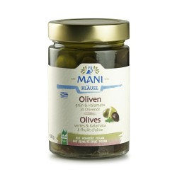 Olives vertes Amfissa à l'huile d'olive BIO 180g