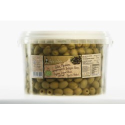 Olives vertes Chalkidiki en saumure dénoyautées BIO 3kg