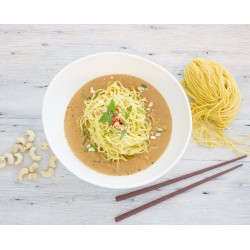 
											Recette des spaghettis sauce tahini
					