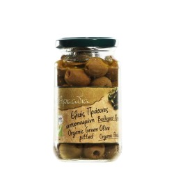 Olives vertes Chalkidiki dénoyautés BIO 200g