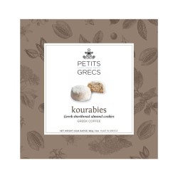 Kourabiedes grecs, amandes et café