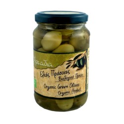 Olives vertes Chalkidiki dénoyautés BIO 200g