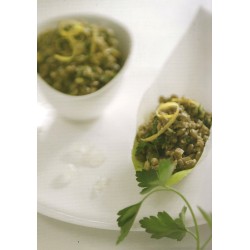 Recette de la salade de lentilles, olives vertes et mastic - source : MASTIHA CUISINE - mastihashop