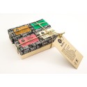 Coffret 4 minis savons sur porte-savon en bois 180g HELLEO