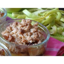 
											Recette du crumble aux pommes, miel et thym
					