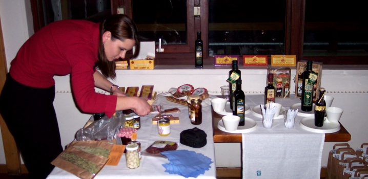 Présentation des produits de Messénie aux Toques Françaises à Paris